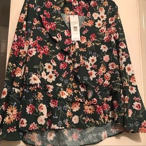 (NWT) Parker Floral Print Blouse.